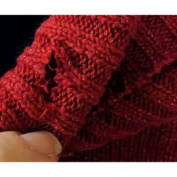 Epic Threads Red Sparkle Sweater Dress - Picture 6 of 9